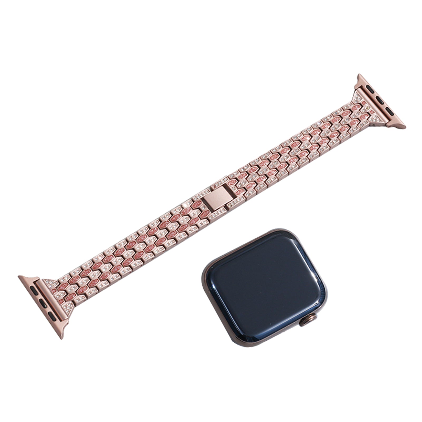 GAHOGA Compatible with Apple Watch Band , Women Jewelry Bling Diamond Rhinestone Replacement Metal Strap for iWatch Series 7/6/5/4/3/2/1/SE